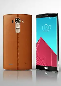 Das LG G4 mit brauner Rückseite