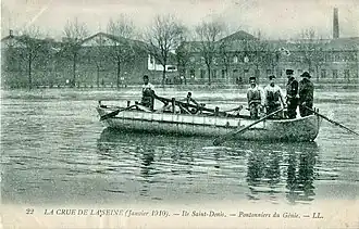 Die Genietruppe half bei den Hilfsmaßnahmen in L’Île-Saint-Denis