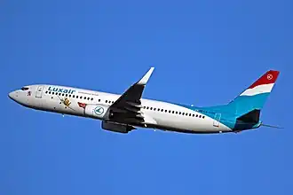 Boeing 737-800 der Luxair