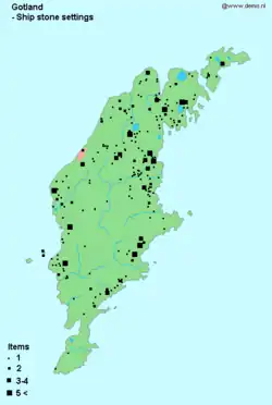 Schiffssetzungen auf Gotland