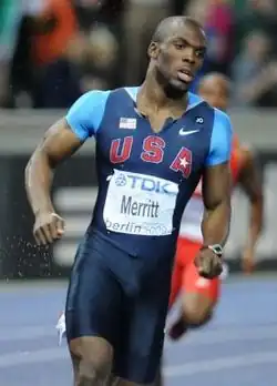 Der zweifache Weltmeister (2009/2013) LaShawn Merritt wurden zum dritten Mal nach 2007 und 2011 Vizeweltmeister