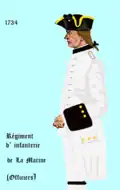 Offizier des Régiment de La Marine 1734 bis 1757