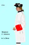Régiment de La Reine 1734 bis 1757