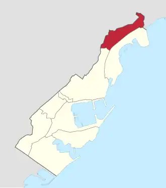 Lage von La Rousse im Fürstentum Monaco