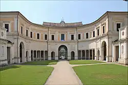 Villa Giulia in Rom, Eingangshof. Architekten: Vasari, Vignola, Ammanati