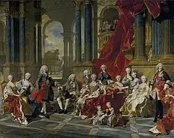 Die Familie Philips V. von Spanien, 1743, Museo del Prado.