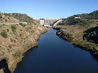 Alcantara-Talsperre am Tajo in Spanien