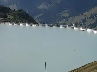 Talsperre am Lac de la Girotte