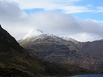 Der Ladhar Bheinn, Blick von Loch Hourn.