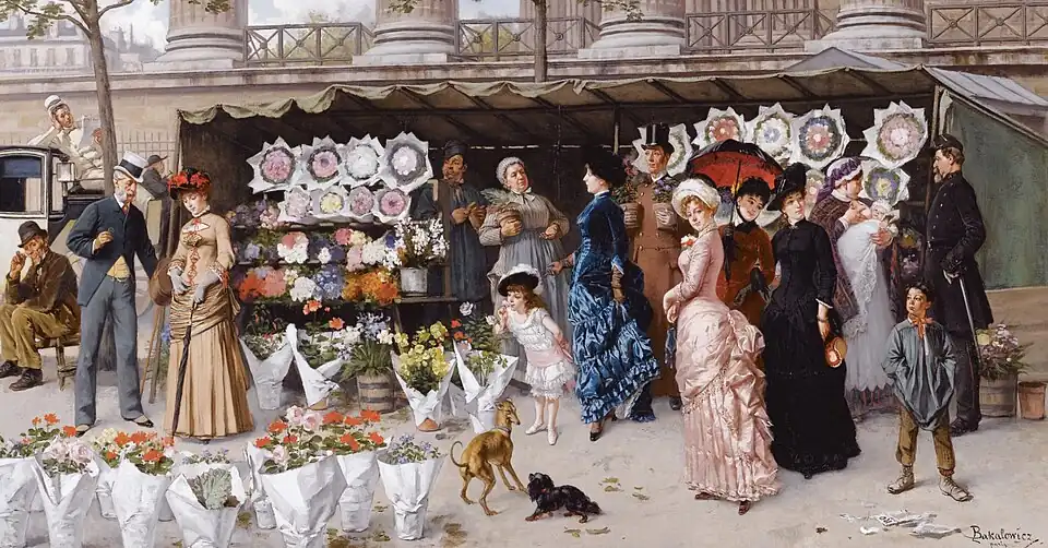 Ladislaus Bakalowicz, Marché aux fleurs à la Madeleine (vor 1913)
