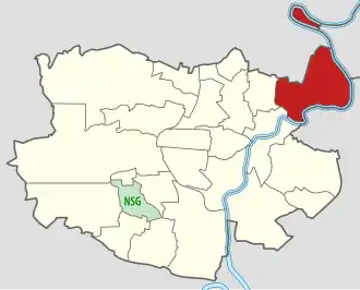 Lage von Wolfsanger in Kassel