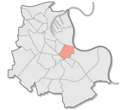 Lage von Gnadental in Neuss