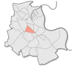 Lage von Pomona in Neuss