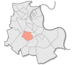 Lage des Stadtteils Reuschenberg in Neuss