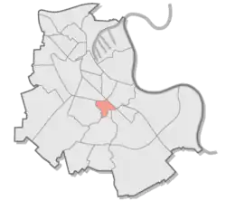 Lage von Selikum im Stadtgebiet von Neuss