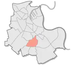 Lage von Weckhoven im Stadtgebiet von Neuss