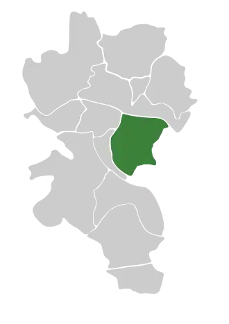 Lage des Frauenlands in Würzburg