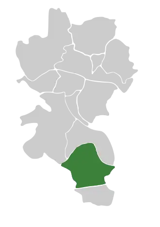 Lage des Heuchelhofs in Würzburg