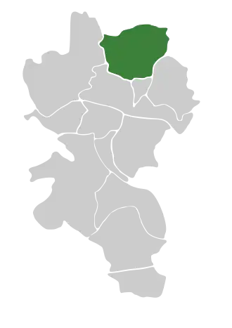 Lage Versbachs in Würzburg