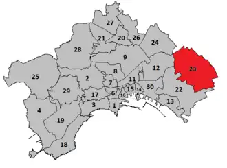 Lage von Ponticelli in Neapel