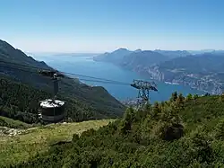 Panoramakabine im oberen Teilstück
