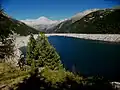 Lago di Malga Bissina mit Blick auf die Adamello-Gruppe