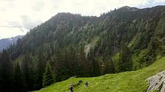 Lahnerkopf (links) und Lahnereck (rechts)