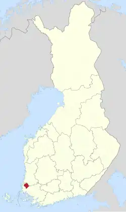 Lage von Laitila in Finnland
