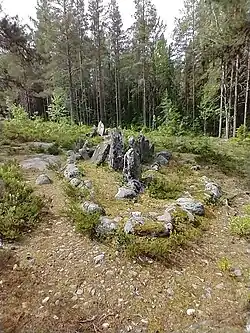 Schiffssetzung am Mjösjön