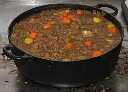 Lamb Stew, Linseneintopf mit Lammfleisch