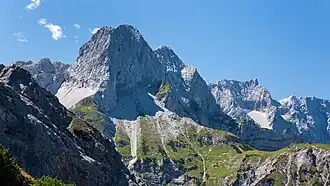 Die Nordostseite der Lamsenspitze