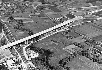 Anschlussstelle Tauberbischofsheim und fast fertige Trasse