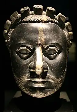 Kopfteil einer Statue.