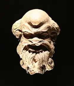 Theatermaske des Bordellwirts der Neuen Komödie.