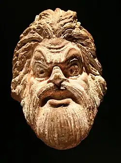 Theatermaske der Neuen Komödie.