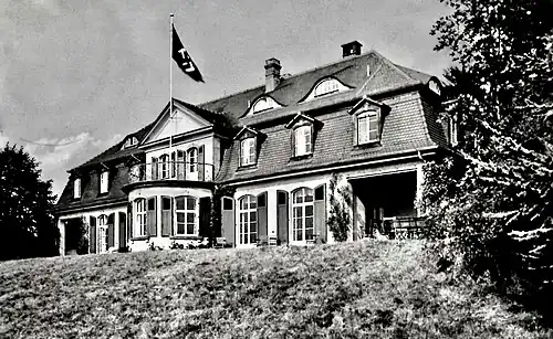SA-„Führerschule“ Eppenhain, Ansicht der Parkseite, 1938/39
