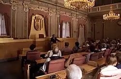 Sitzungssaal im Linzer Landhaus