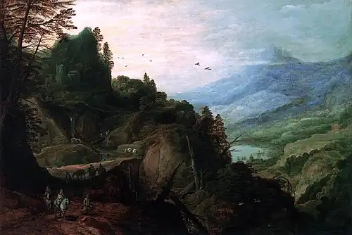 Landschaft mit einem Gebirgspass, c. 1620, Liechtenstein Museum, Wien
