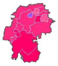 (Relative) Stimmenmehrheit nach Gemeinden im 1. Wahlgang