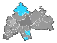 (Relative) Stimmenmehrheit nach Gemeinden im 1. Wahlgang