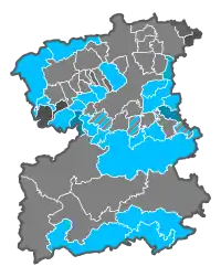 (Relative) Stimmenmehrheit nach Gemeinden im 2. Wahlgang