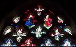 Maßwerk mit Jüngstem Gericht