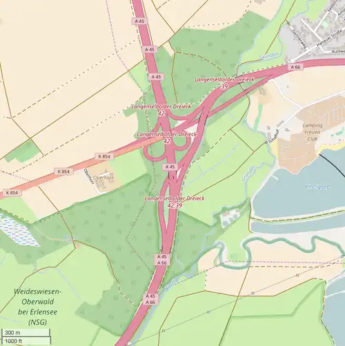 Übersichtskarte Langenselbolder Dreieck