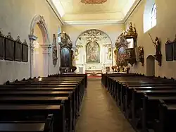 Langhaus, Blick zum Altar