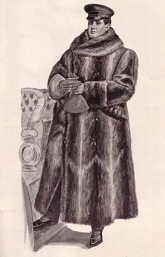 Waschbär-Fahrerpelz (USA, 1906)