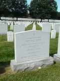 Grabstein auf dem Arlington National Cemetery