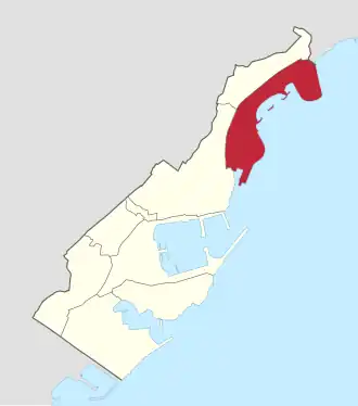 Lage von Larvotto im Fürstentum Monaco