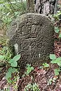 Grenzstein von 1828 im Würschnitzer Revier