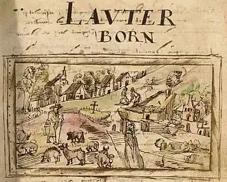 Darstellung von Johannes Bertels, 1597