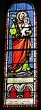 Glasfenster mit der Darstellung des heiligen Josefs mit Jesuskind